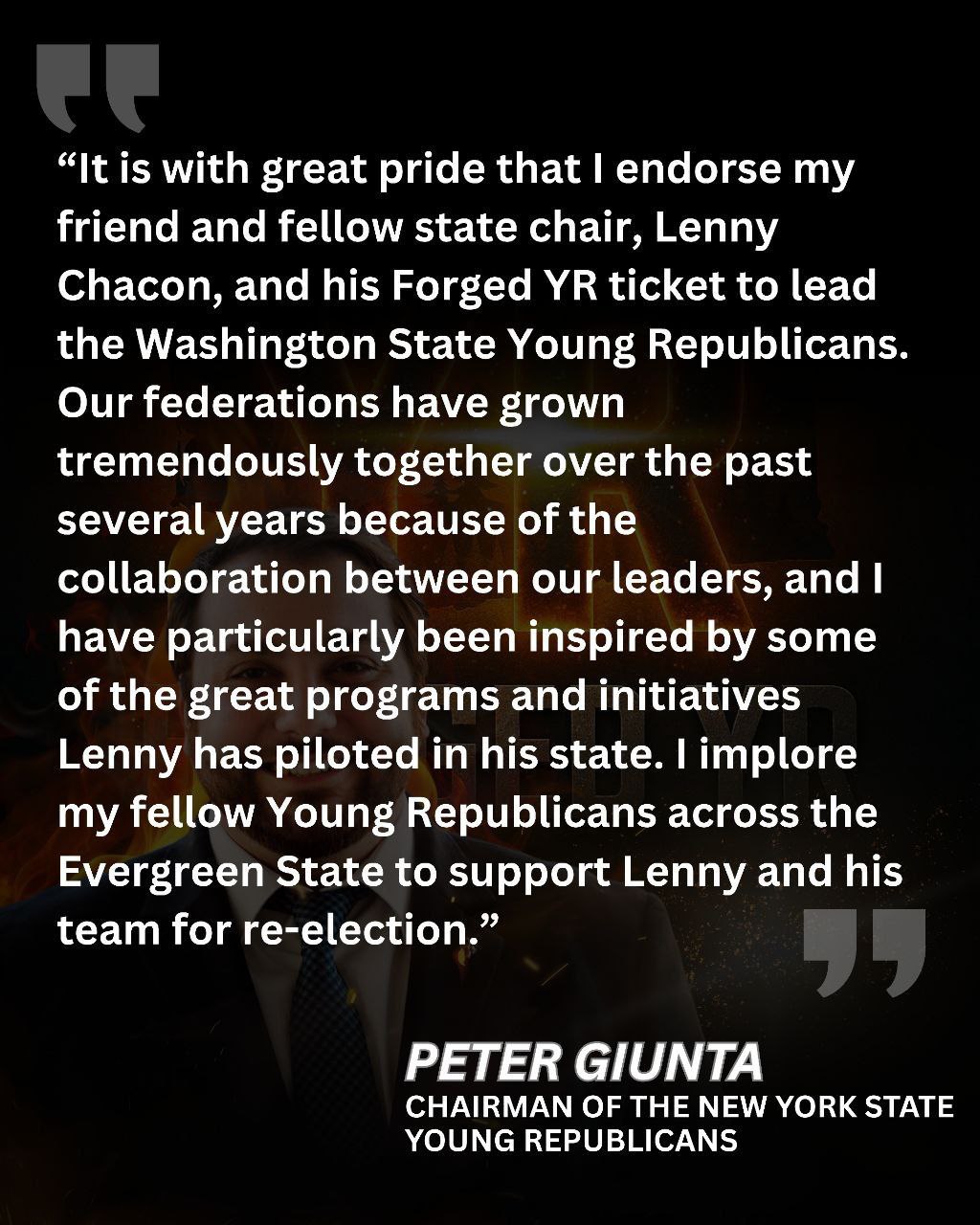Peter Guinta - Chair of the New York State Young Republicans